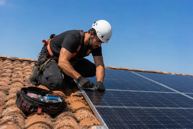 Maintenance et monitoring de panneaux solaires à Chapareillan